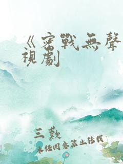 《密战无声》电视剧