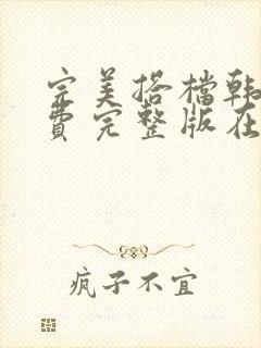 完美搭档韩剧免费完整版在线观看