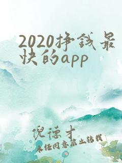 2020挣钱最快的app