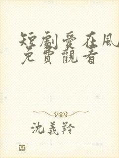 短剧爱在风雨后免费观看