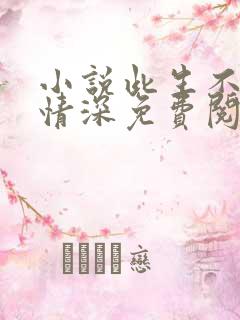 小说此生不负你情深免费阅读全集