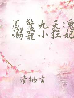 凤惊九天:鬼帝溺宠小狂妃