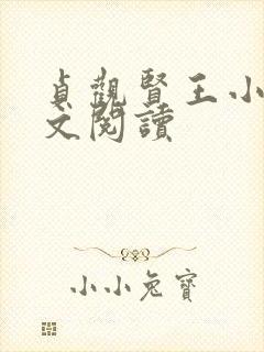 贞观贤王小说全文阅读