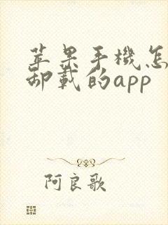 苹果手机怎么找卸载的app