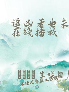 追凶者也未删减在线播放