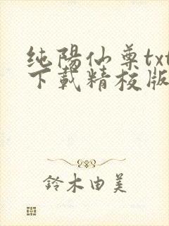 纯阳仙尊txt下载精校版