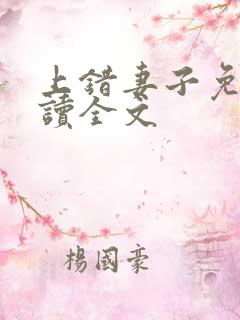 上错妻子免费阅读全文