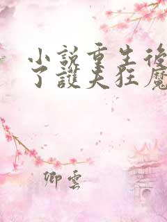 小说重生后我成了护夫狂魔免费看