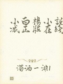 小白杨小说无删减正版在线阅读