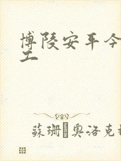 博陵安平今天招工