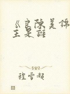 《良陈美锦》男主是谁