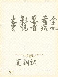 火影忍者全集免费观看疾风传