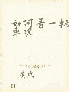 如何看一辆车的车况