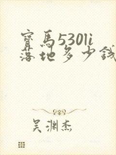 宝马530li落地多少钱最便宜