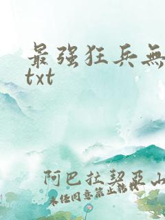 最强狂兵无删减txt