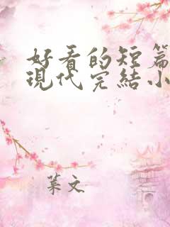 好看的短篇言情现代完结小说