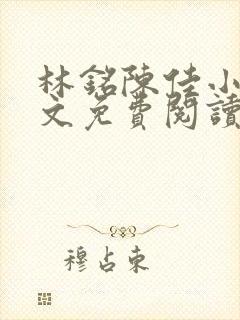 林铭陈佳小说全文免费阅读最新章节下载