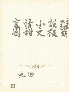 言情小说推荐校园甜文校霸