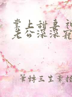 掌上甜妻 神秘老公深深宠