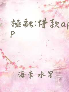 极融:借款app