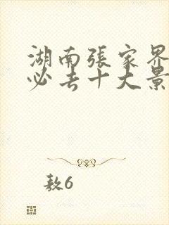 湖南张家界旅游必去十大景点推荐