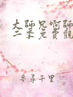 大师兄啊师兄第二季免费观看