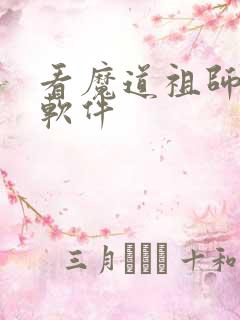 看魔道祖师小说软件