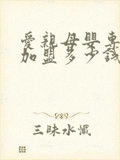 爱亲母婴专卖店加盟多少钱