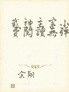 武神主宰小说免费阅读无弹窗