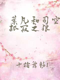 叶凡和司空嫣然孤寂之狼