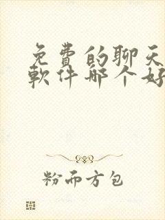 免费的聊天视频软件哪个好用