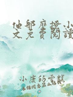 他那么撩小说全文免费阅读无删减