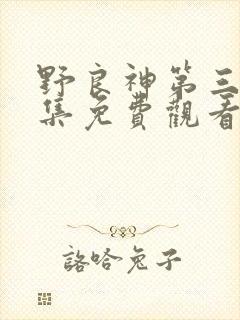 野良神第三季全集免费观看