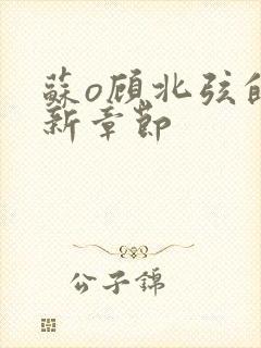 苏o顾北弦的最新章节