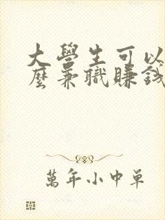 大学生可以做什么兼职赚钱