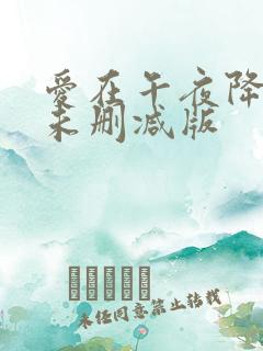 爱在午夜降临前未删减版