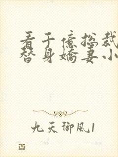 看千亿总裁独宠替身娇妻小说