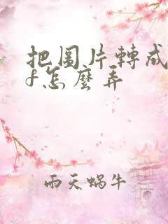 把图片转成pdf怎么弄