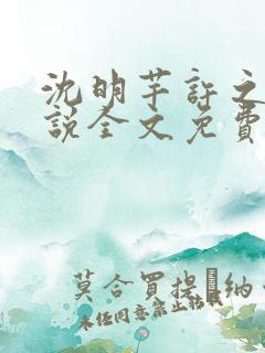 沈明芊许之遥小说全文免费阅读最新