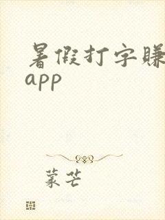 暑假打字赚钱的app