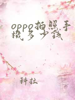 oppo拍照手机多少钱
