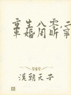 重生八零,二嫁军婚周昕宁