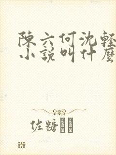 陈六何沈轻舞的小说叫什么名字