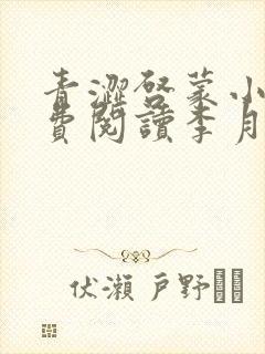 青涩启蒙小说免费阅读李月苏勇