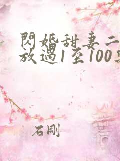 闪婚甜妻二爷求放过1至100集