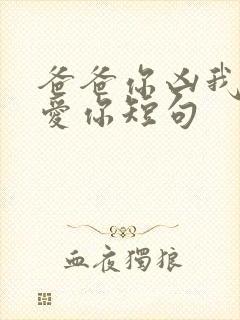 爸爸你凶我我也爱你短句