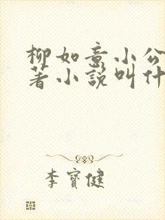 柳如意小公爷原著小说叫什么名字