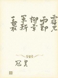 王军柳雨霏全文最新章节免费阅读