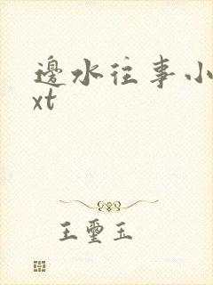 边水往事小说txt