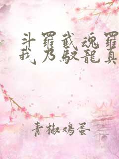 斗罗武魂罗三炮我乃驭龙真君